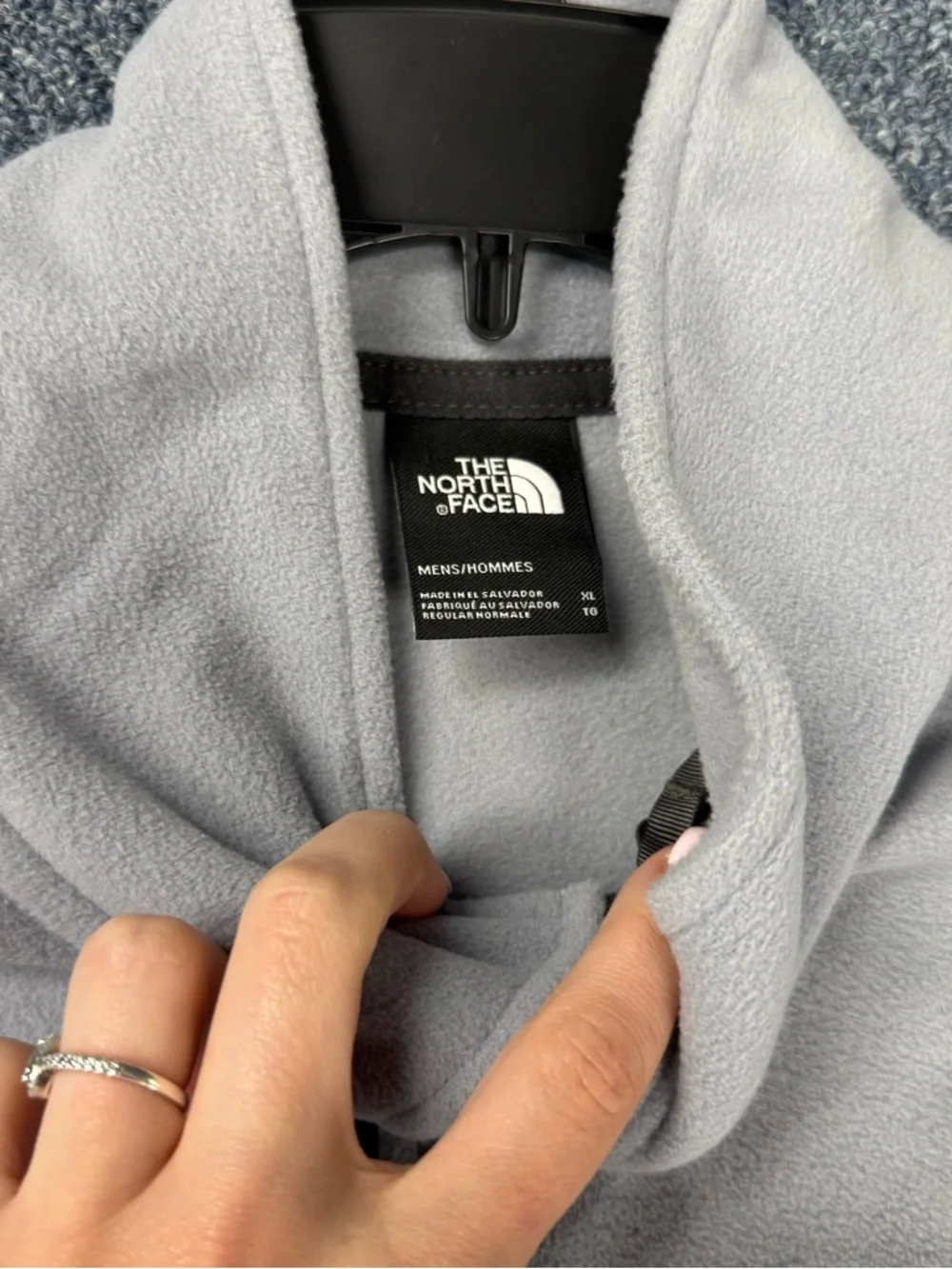 Men’s North Face Fleece Half Zip Sweatshirt Long Sleeve Size XL